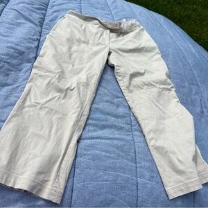 Nike Golf Ladies Khaki Pants With Zippered Cuffs Size 14 Large
